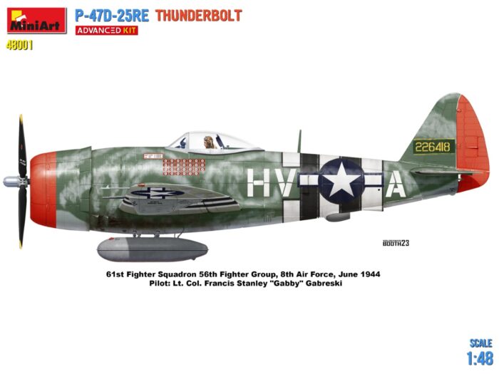 P-47D-25 RE Thunderbolt / Advanced Kit / MiniArt 48001
