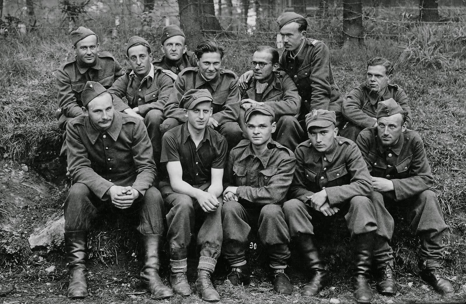 A group of Polish POWs at Colditz (Oflag IV-c)
