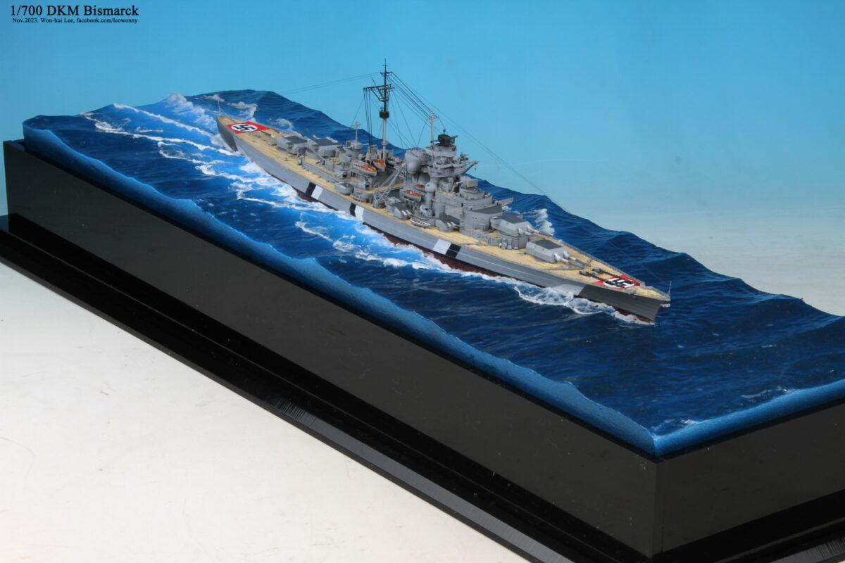 Battleship Bismarck maritime diorama