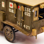Ford T Ambulance Car Scale Model