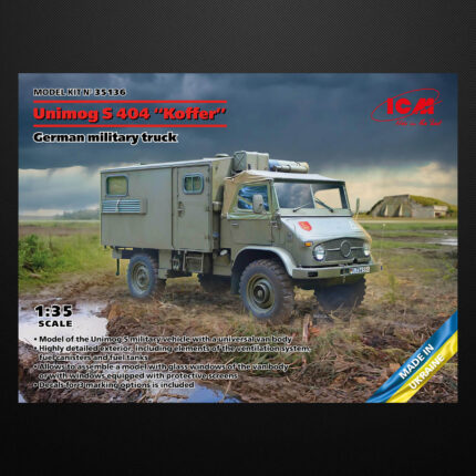 Unimog 404 S “Koffer” German military truck / ICM 35136