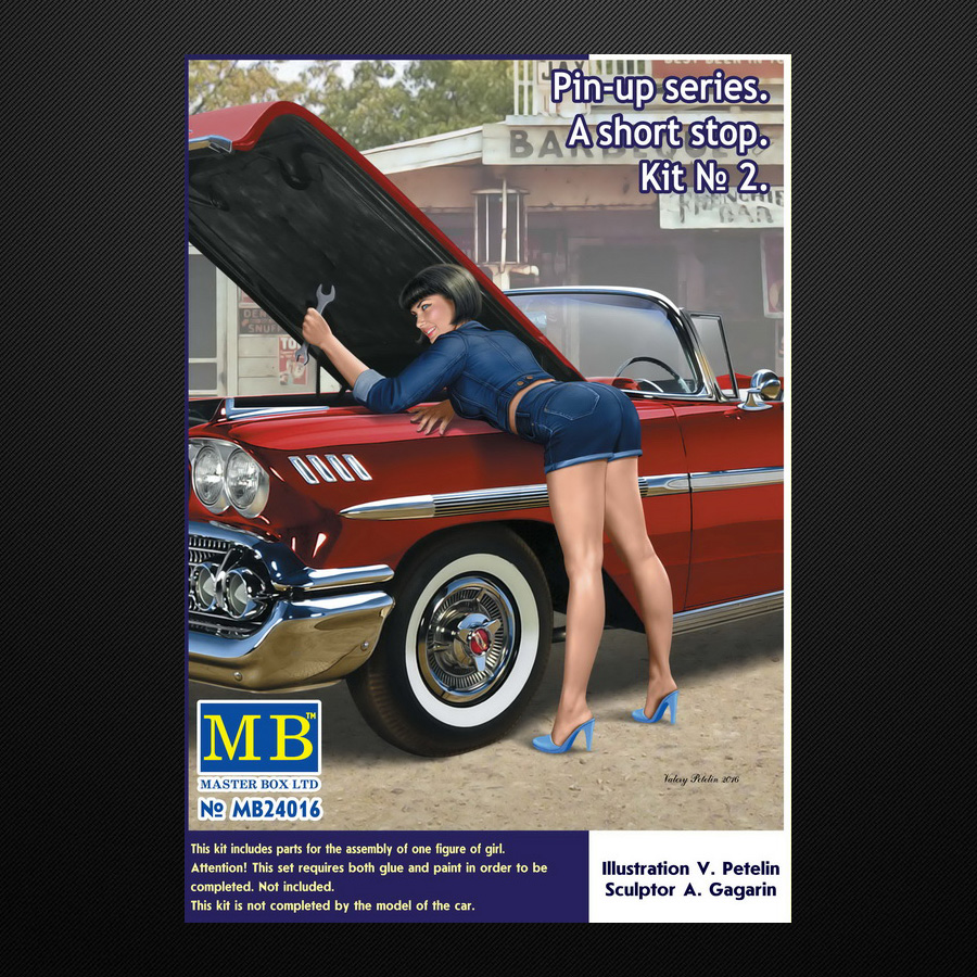 Pin-up series. A short stop. Kit No. 2 / Master Box 24016 Pin-up series. A short stop. Kit No. 2 / Master Box 24016