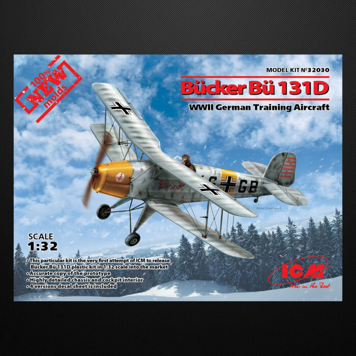 Bücker Bü 131D WWII German Training Aircraft / ICM 32030