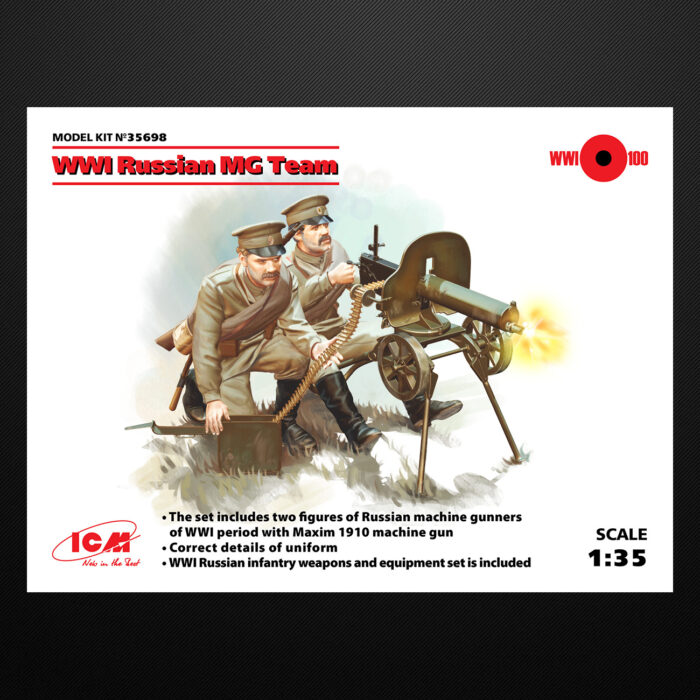 WWI Russian Maxim MG Team / ICM 35698