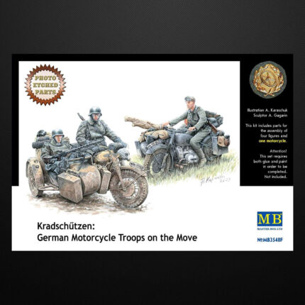 Kradschützen: German Motorcycle Troops on the Move / Master Box 3548F