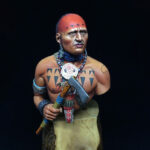 Mohawk XVIII c. / 1:10 Scale Bust / Tartar Miniatures TRB200-120