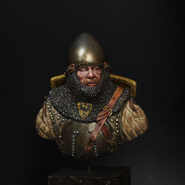 European knight XV c. / 1:9 Scale Bust / Tartar Miniatures TRB250-127