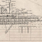 USS Vulcan (AR-5) Profile Drawing Fragment