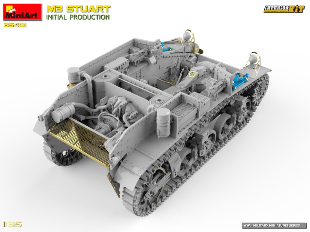 MiniArt 35401 M3 Stuart 3D Renders