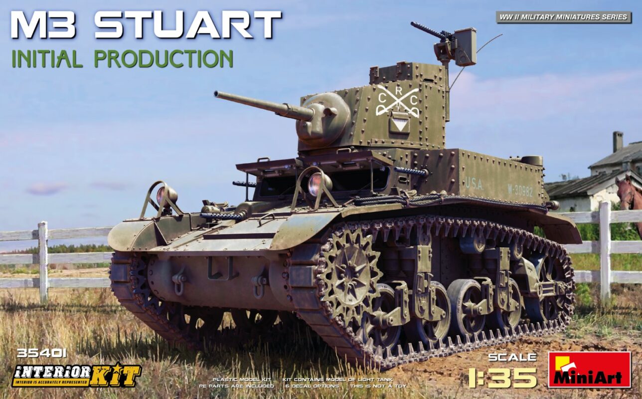M3 Stuart Initial Production by MiniArt 35401