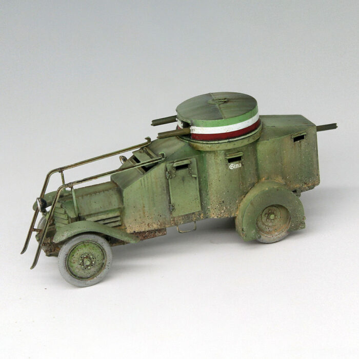 Lancia 1ZM Italian WW1 Armored Car | Pro-built scale model for sale