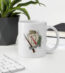 White glossy mug "90 Leichte Afrika Division"