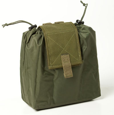 MOLLE Foldable empty tray pouch, 25 cm - Military Green