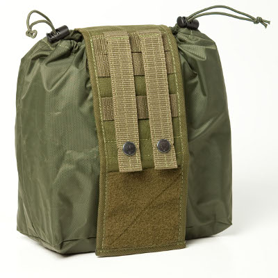 MOLLE Foldable empty tray pouch, 25 cm - Military Green