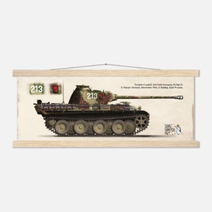 PzKpfw-V Ausf G Panther | Premium Matte Paper Poster with Hanger