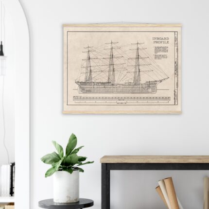 Balclutha Inboard Profile | Premium Matte Paper Poster with Hanger