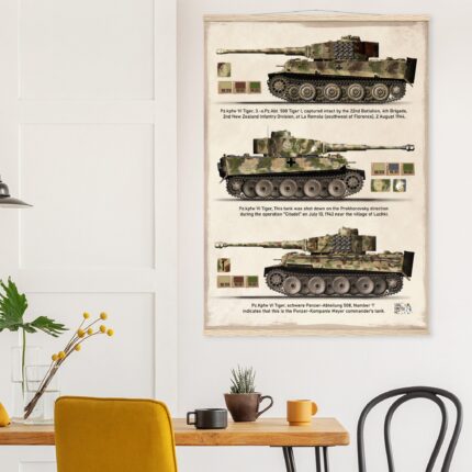 Tiger I German Tanks | Premium Matte Paper Poster with Hanger