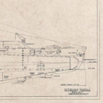 USS H-4 (SS-147) Submarine Profile Drawing | Premium Matte Paper Poster with Hanger | Close Up Details