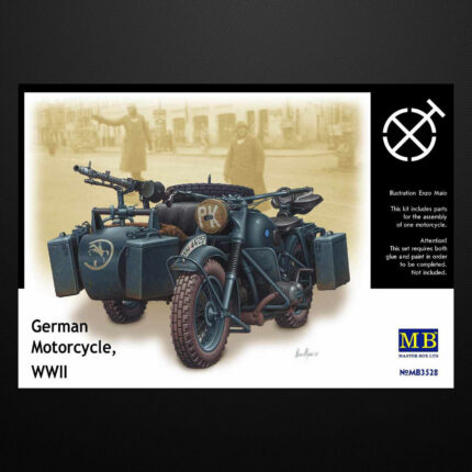 German BMW motorcycle, WWII / Master Box 3528