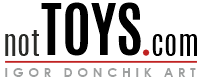 not-TOYS.com & Igor Donchik Art Logo