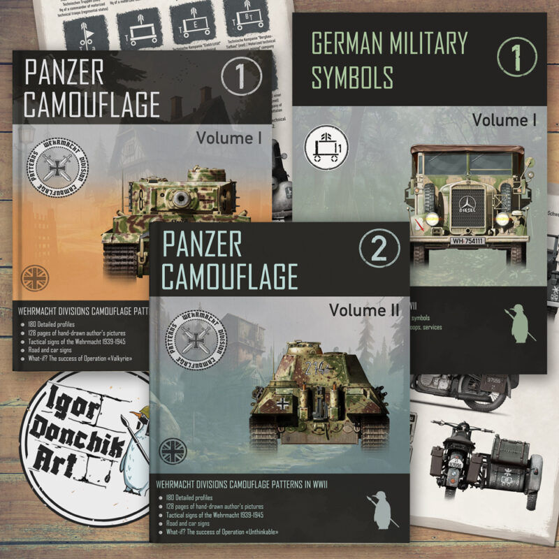 Triple Combo "Panzer Camouflage Vol.1 + Vol.2 + German Military Symbols Vol.1"