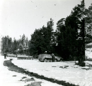 The position for the reconnaissance department of Division Nordland near the Gulf of Finland 1944
