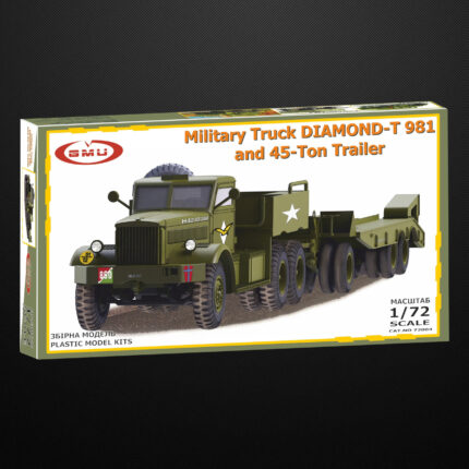 Military Truck DIAMOND-T 981 and 45-Ton Trailer, GMU 72004