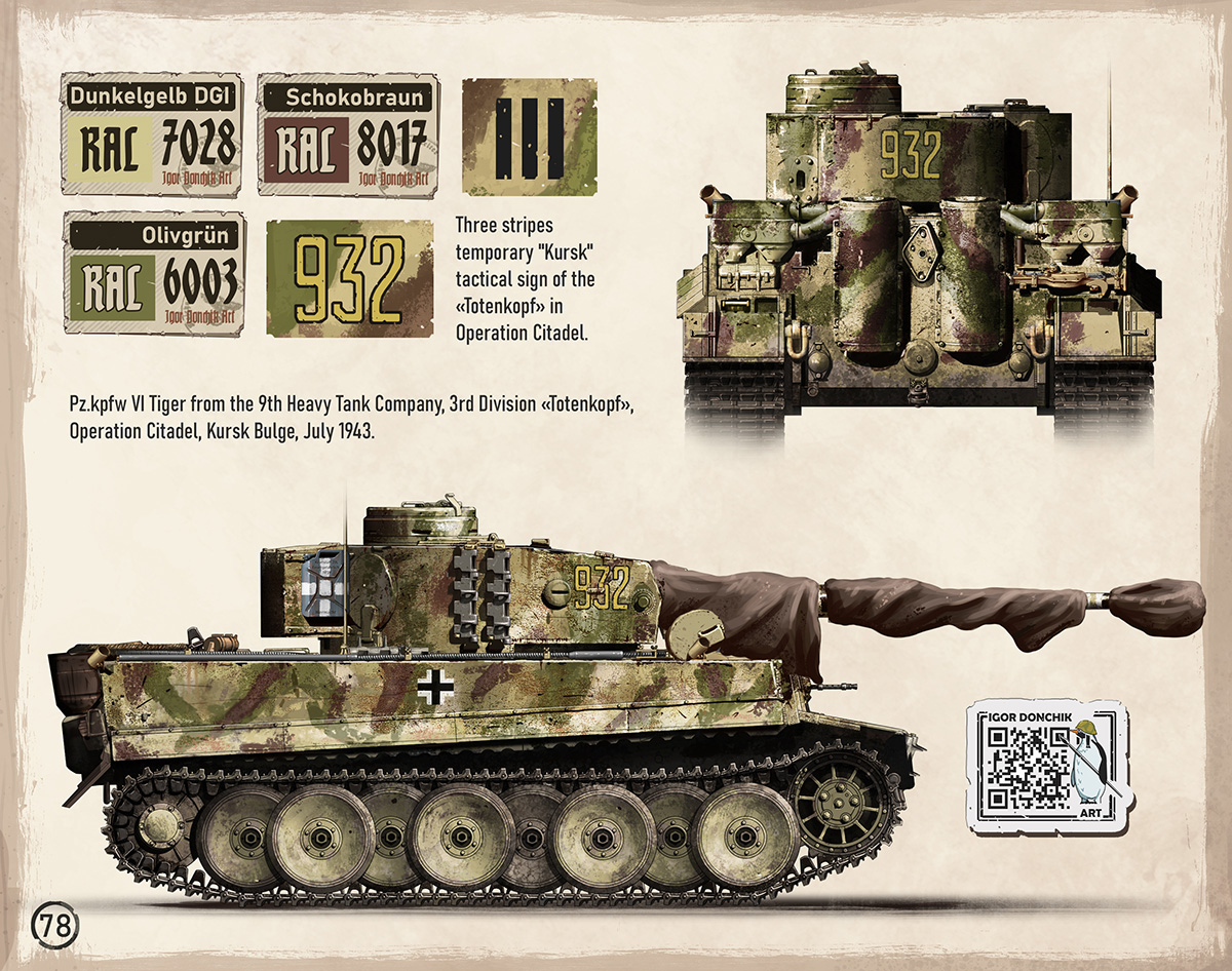 German Heavy Tank Tiger Drawing