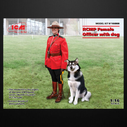 RCMP Female Officer with dog ICM 16008