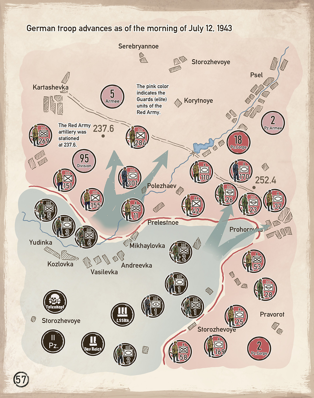 Kursk Battle Map