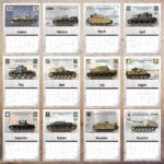 Panzer Camouflage Wall Calendar 2025 by Igor Donchik (A3) - Image 2