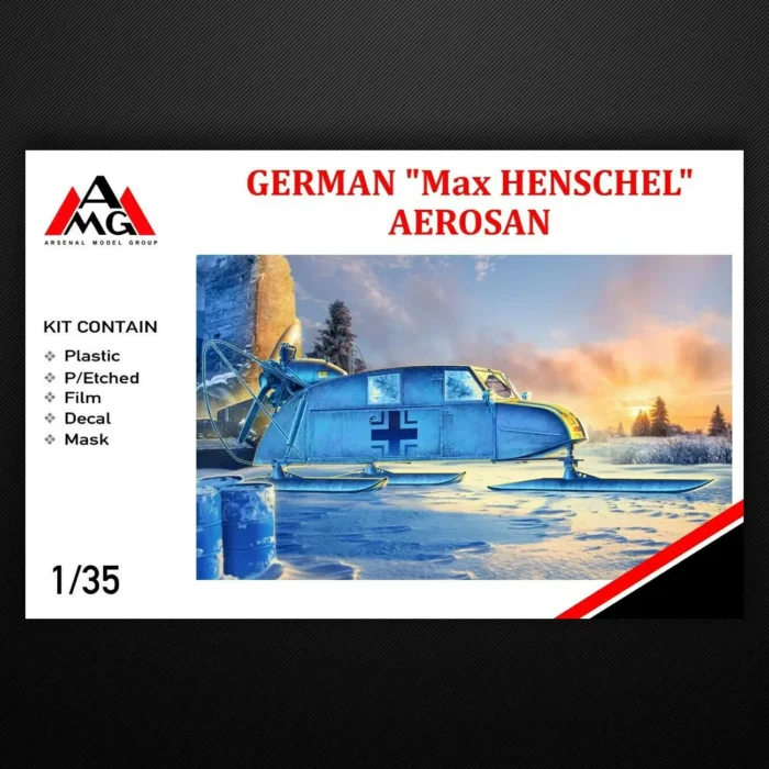 Max HENSCHEL Aero Sled (Transport) Scale Model in 1/35 scale