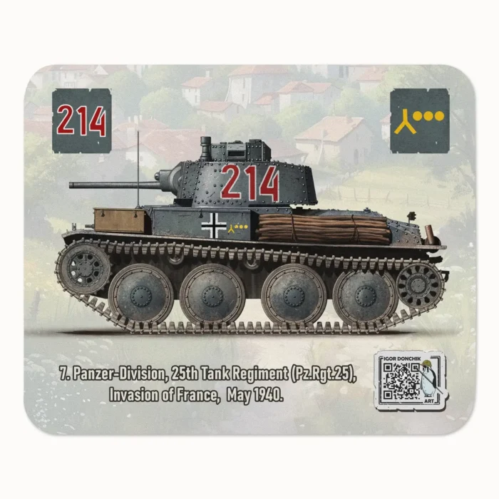 PzKpfw-38t Mouse Pad by Igor Donchick 01