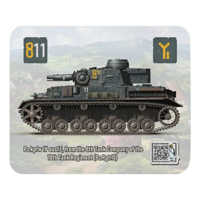PzKpfw-IV Mouse Pad by Igor Donchick 01