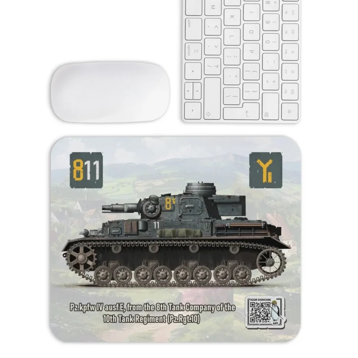 PzKpfw-IV Mouse Pad by Igor Donchick 01