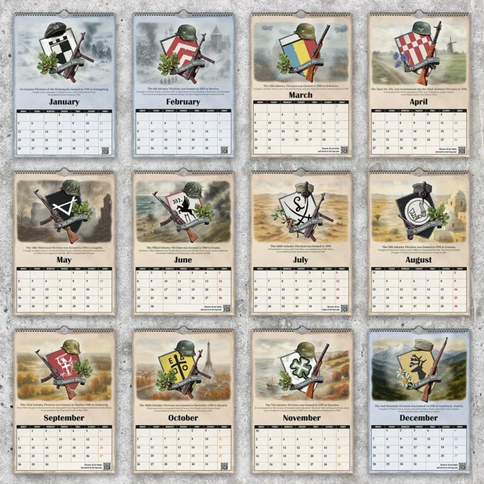 German Divisions Wall Calendar 2026