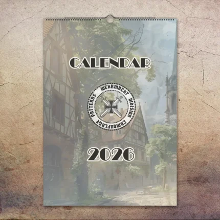 Panzer Camouflage Wall Calender 2026