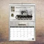 Panzer Camouflage Wall Calender 2026 January