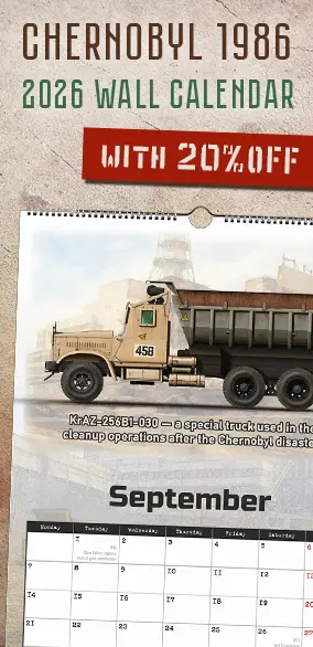 Chernobyl Wall Calendar 2026